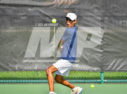 Thumbnail 1 in Centennial vs Liberal Arts & Science Academy - Austin (UIL 5A Team Tennis Final) photogallery.