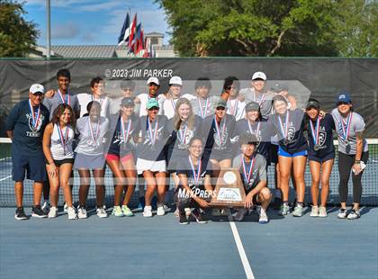 Thumbnail 2 in Centennial vs Liberal Arts & Science Academy - Austin (UIL 5A Team Tennis Final) photogallery.