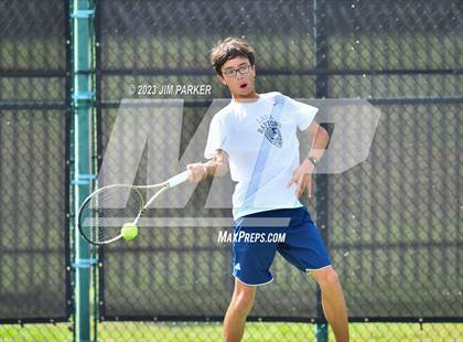 Thumbnail 3 in Centennial vs Liberal Arts & Science Academy - Austin (UIL 5A Team Tennis Final) photogallery.