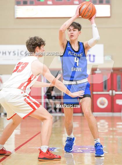 Thumbnail 3 in Pleasant Grove vs. Chaparral (Hoophall West Tournament) photogallery.