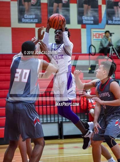 Thumbnail 1 in Brackenridge vs Lee [Robert E.] (SACS Basketball Tournament) photogallery.