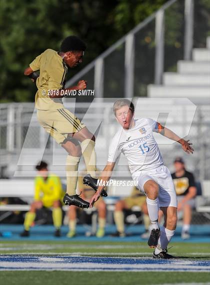 Thumbnail 1 in Lee's Summit vs Rockhurst (Blue Springs South Tournament) photogallery.