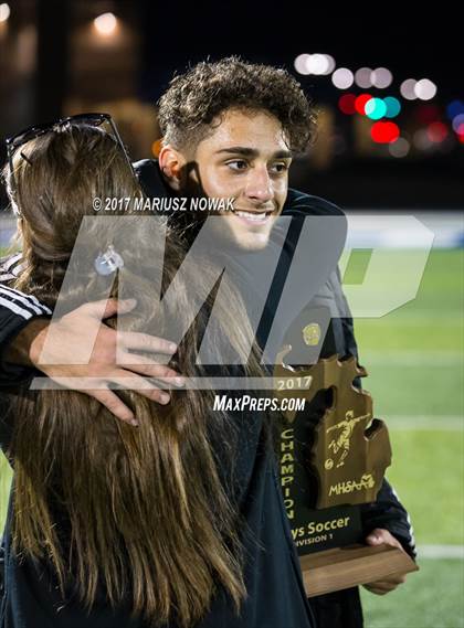 Thumbnail 3 in Clarkston @ Rochester (MHSAA District I Final) photogallery.