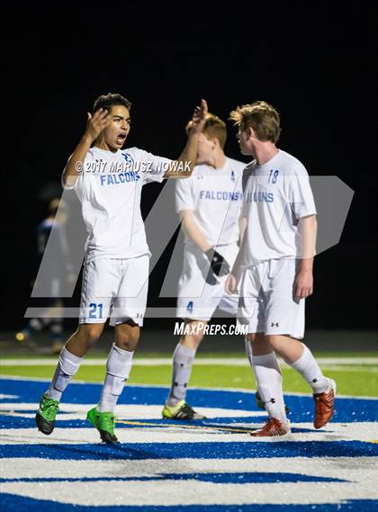 Thumbnail 2 in Clarkston @ Rochester (MHSAA District I Final) photogallery.