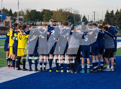 Thumbnail 1 in Clarkston @ Rochester (MHSAA District I Final) photogallery.
