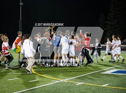 Thumbnail 2 in Clarkston @ Rochester (MHSAA District I Final) photogallery.