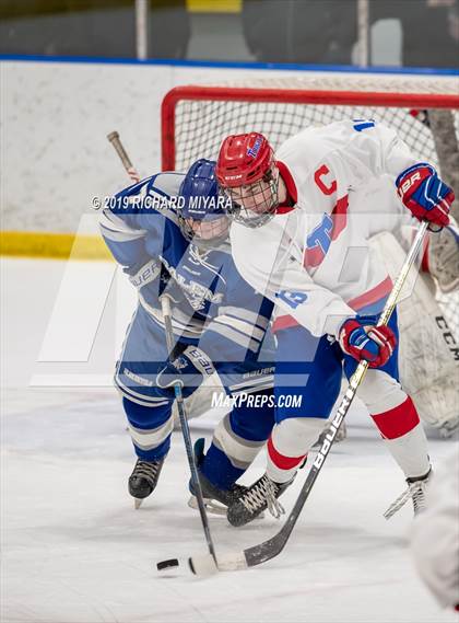 Thumbnail 3 in Trinity vs Salem (NHIAA D1 Semifinal) photogallery.