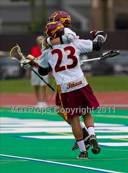 Thumbnail 2 in Ithaca vs. Farmingdale (NYSPHSAA Class A Final) photogallery.