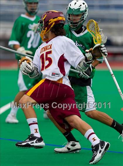 Thumbnail 2 in Ithaca vs. Farmingdale (NYSPHSAA Class A Final) photogallery.