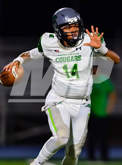 Thumbnail 2 in Phoenix Christian @ American Leadership Academy-Gilbert North (3A Round 1) photogallery.