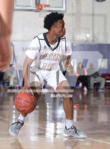 Thumbnail 2 in Clovis North vs. Lathrop (St. Hope Elite Classic) photogallery.