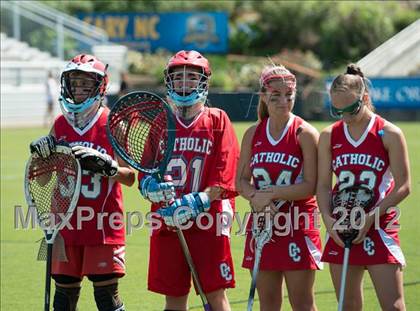 Thumbnail 3 in Charlotte Catholic vs. Green Hope (NCHSAA Final) photogallery.