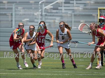 Thumbnail 3 in Charlotte Catholic vs. Green Hope (NCHSAA Final) photogallery.