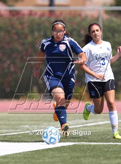Thumbnail 2 in Capital Christian vs. Modesto Christian (CIF SJS D6 Final) photogallery.