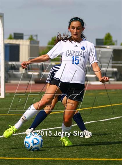 Thumbnail 2 in Capital Christian vs. Modesto Christian (CIF SJS D6 Final) photogallery.