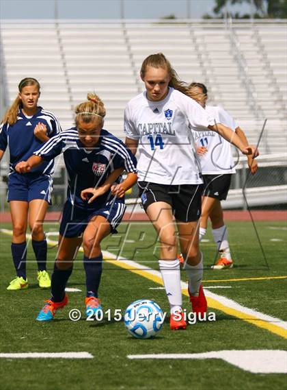 Thumbnail 2 in Capital Christian vs. Modesto Christian (CIF SJS D6 Final) photogallery.