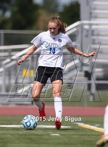 Thumbnail 2 in Capital Christian vs. Modesto Christian (CIF SJS D6 Final) photogallery.