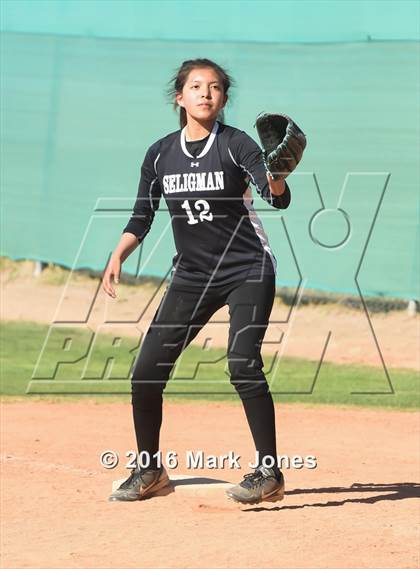 Thumbnail 3 in Phoenix Christian vs. Seligman (Chandler Prep Softball Classic) photogallery.