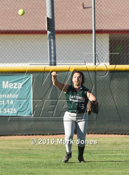 Thumbnail 3 in Phoenix Christian vs. Seligman (Chandler Prep Softball Classic) photogallery.