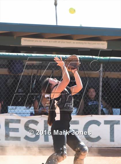 Thumbnail 3 in Phoenix Christian vs. Seligman (Chandler Prep Softball Classic) photogallery.