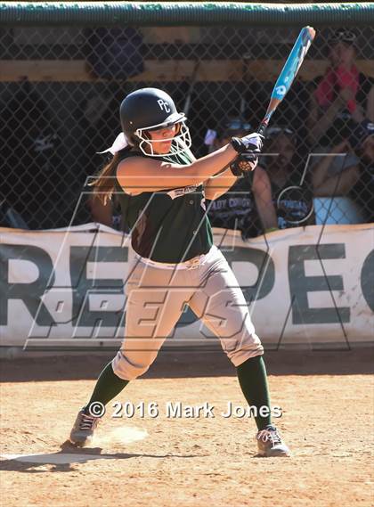 Thumbnail 3 in Phoenix Christian vs. Seligman (Chandler Prep Softball Classic) photogallery.