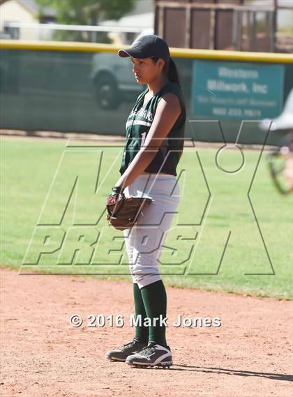 Thumbnail 3 in Phoenix Christian vs. Seligman (Chandler Prep Softball Classic) photogallery.