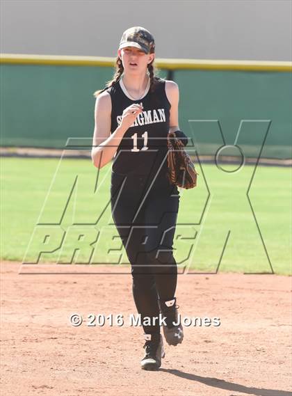 Thumbnail 1 in Phoenix Christian vs. Seligman (Chandler Prep Softball Classic) photogallery.
