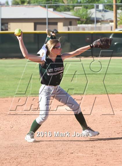 Thumbnail 3 in Phoenix Christian vs. Seligman (Chandler Prep Softball Classic) photogallery.