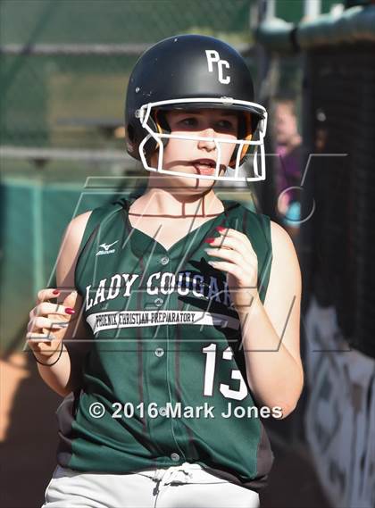 Thumbnail 1 in Phoenix Christian vs. Seligman (Chandler Prep Softball Classic) photogallery.