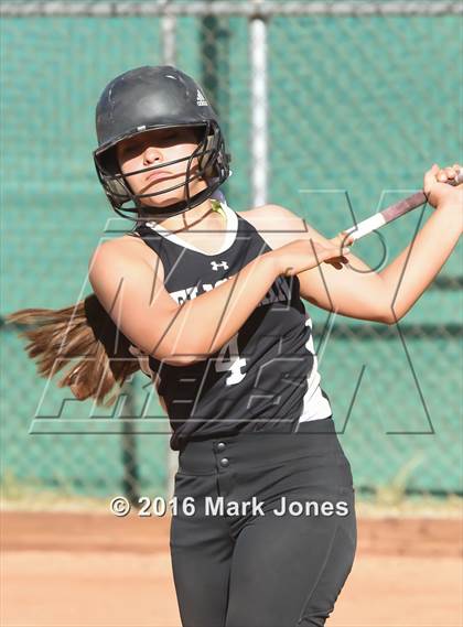 Thumbnail 3 in Phoenix Christian vs. Seligman (Chandler Prep Softball Classic) photogallery.