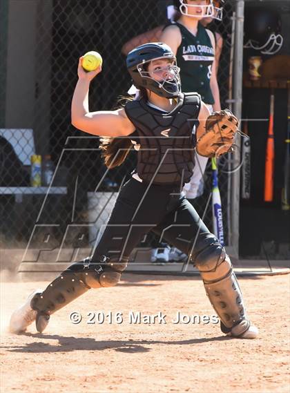Thumbnail 3 in Phoenix Christian vs. Seligman (Chandler Prep Softball Classic) photogallery.