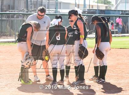 Thumbnail 2 in Phoenix Christian vs. Seligman (Chandler Prep Softball Classic) photogallery.