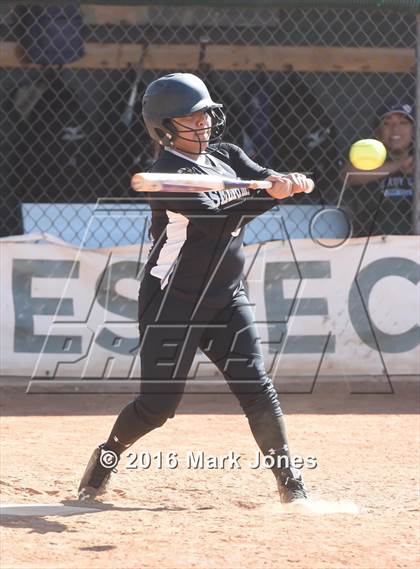 Thumbnail 2 in Phoenix Christian vs. Seligman (Chandler Prep Softball Classic) photogallery.