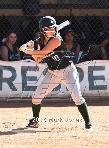 Thumbnail 2 in Phoenix Christian vs. Seligman (Chandler Prep Softball Classic) photogallery.