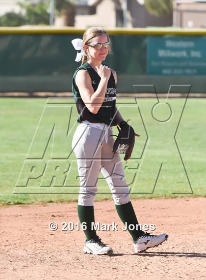 Thumbnail 3 in Phoenix Christian vs. Seligman (Chandler Prep Softball Classic) photogallery.