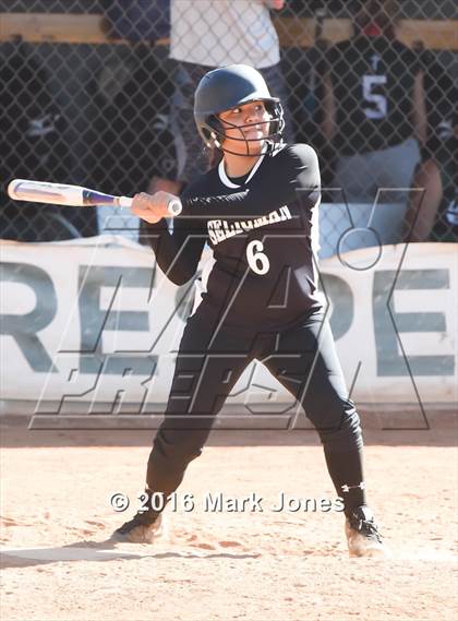 Thumbnail 3 in Phoenix Christian vs. Seligman (Chandler Prep Softball Classic) photogallery.