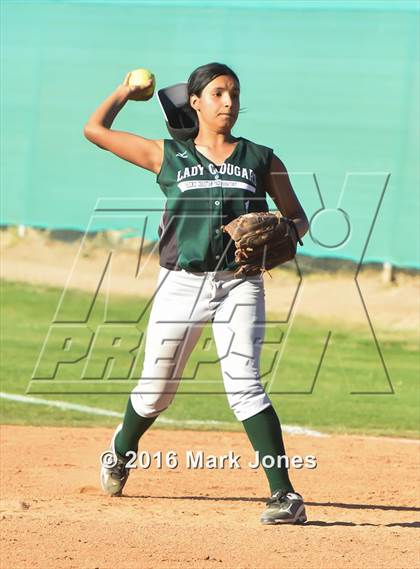 Thumbnail 2 in Phoenix Christian vs. Seligman (Chandler Prep Softball Classic) photogallery.