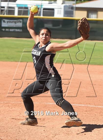 Thumbnail 3 in Phoenix Christian vs. Seligman (Chandler Prep Softball Classic) photogallery.