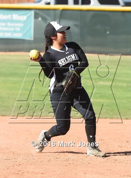 Thumbnail 2 in Phoenix Christian vs. Seligman (Chandler Prep Softball Classic) photogallery.
