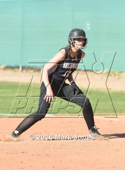 Thumbnail 3 in Phoenix Christian vs. Seligman (Chandler Prep Softball Classic) photogallery.