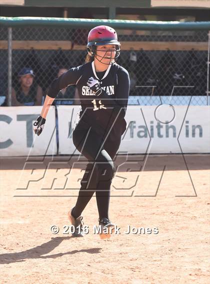 Thumbnail 1 in Phoenix Christian vs. Seligman (Chandler Prep Softball Classic) photogallery.