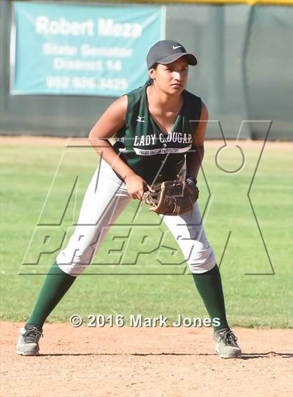 Thumbnail 3 in Phoenix Christian vs. Seligman (Chandler Prep Softball Classic) photogallery.
