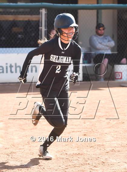 Thumbnail 2 in Phoenix Christian vs. Seligman (Chandler Prep Softball Classic) photogallery.