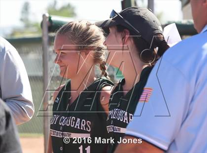 Thumbnail 2 in Phoenix Christian vs. Seligman (Chandler Prep Softball Classic) photogallery.