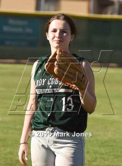 Thumbnail 1 in Phoenix Christian vs. Seligman (Chandler Prep Softball Classic) photogallery.