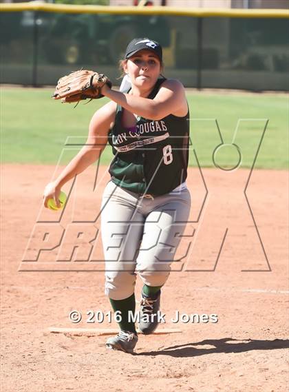 Thumbnail 1 in Phoenix Christian vs. Seligman (Chandler Prep Softball Classic) photogallery.