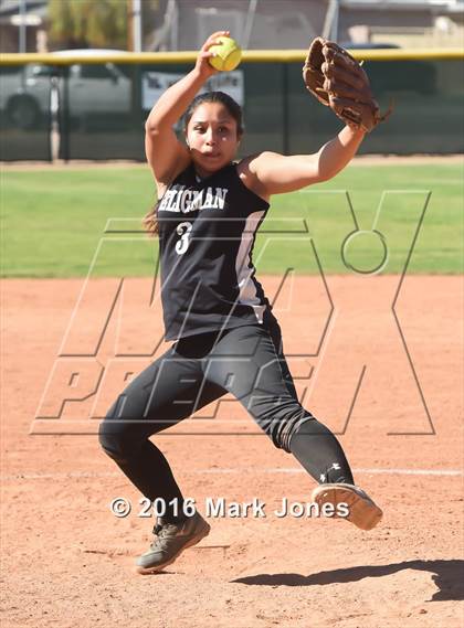 Thumbnail 3 in Phoenix Christian vs. Seligman (Chandler Prep Softball Classic) photogallery.