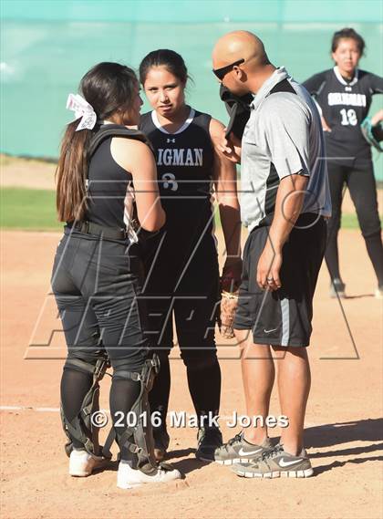 Thumbnail 3 in Phoenix Christian vs. Seligman (Chandler Prep Softball Classic) photogallery.