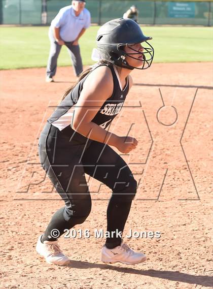 Thumbnail 3 in Phoenix Christian vs. Seligman (Chandler Prep Softball Classic) photogallery.