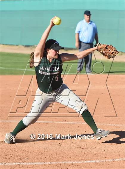 Thumbnail 2 in Phoenix Christian vs. Seligman (Chandler Prep Softball Classic) photogallery.